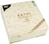 Papstar, 50 serwetek „ROYAL Collection” 1/4-krotnie 40 cm x 40 cm szampan „New Mediterranean”, #11651