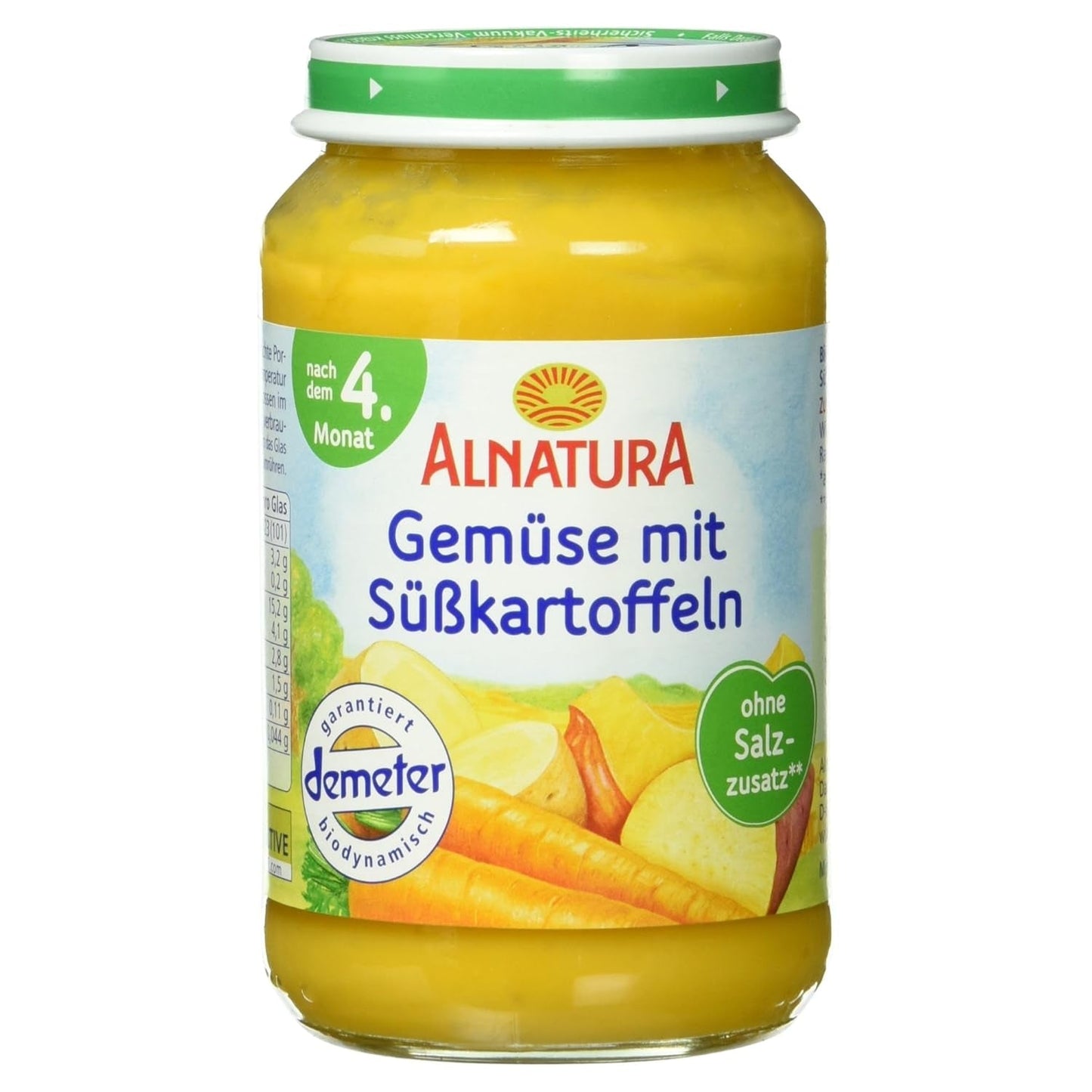 Ekologiczne warzywa z batatami, po 4 miesiącu, 190g