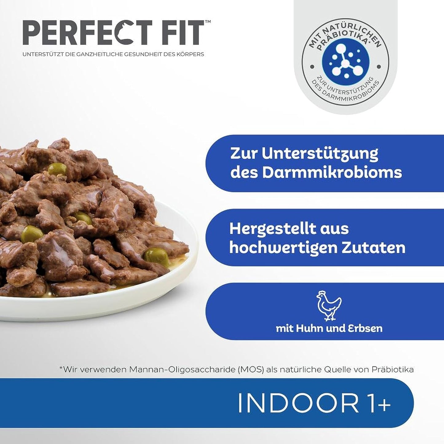Woreczki PERFECT FIT™ dla kotów, domowe, z kurczakiem, 12 x 85 g