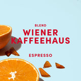 Espresso Bohnen - Wiener Kaffeehausmischung Espresso Blend - łagodna Röstung mit 100% Arabica aus 7 Herkunftsländern - frisch in Berlin geröstet - 1kg