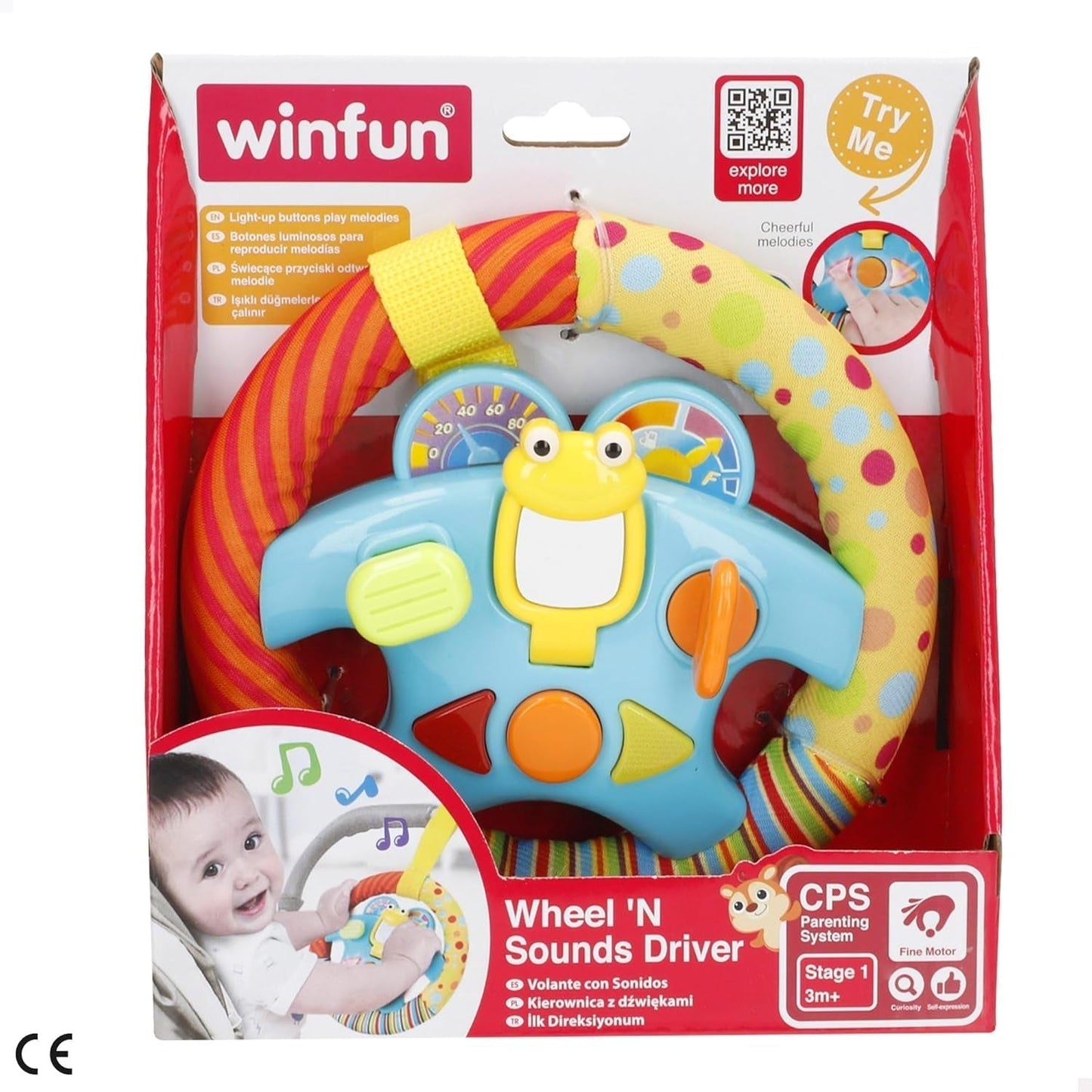 kolor dziecka zabawka dla dziecka Wheel N Sounds Driver Baby Toys Naty Shop