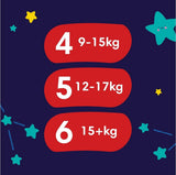 Pampers - Antypoślizgowe koszulki nocne dla niemowląt - Rozmiar 6 - Małe opakowanie - 30 sztuk - 15+ kg