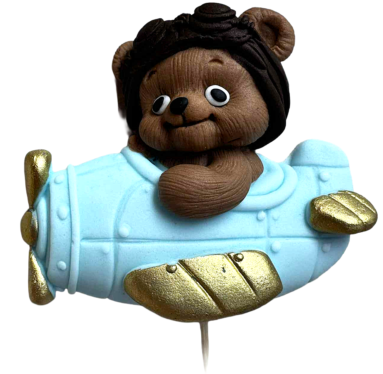 Dekoracja jadalna, Miś w samolocie. Dekoracje ze sklepu Sugar Paste Nati