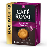 Café Royal Lungo Forte – kapsułki z kawą kompatybilną z Nespresso®, 100% Arabica, würzig, dunkle Röstung, Intensität 8/12, Rainforest Alliance, 36 kapsułek