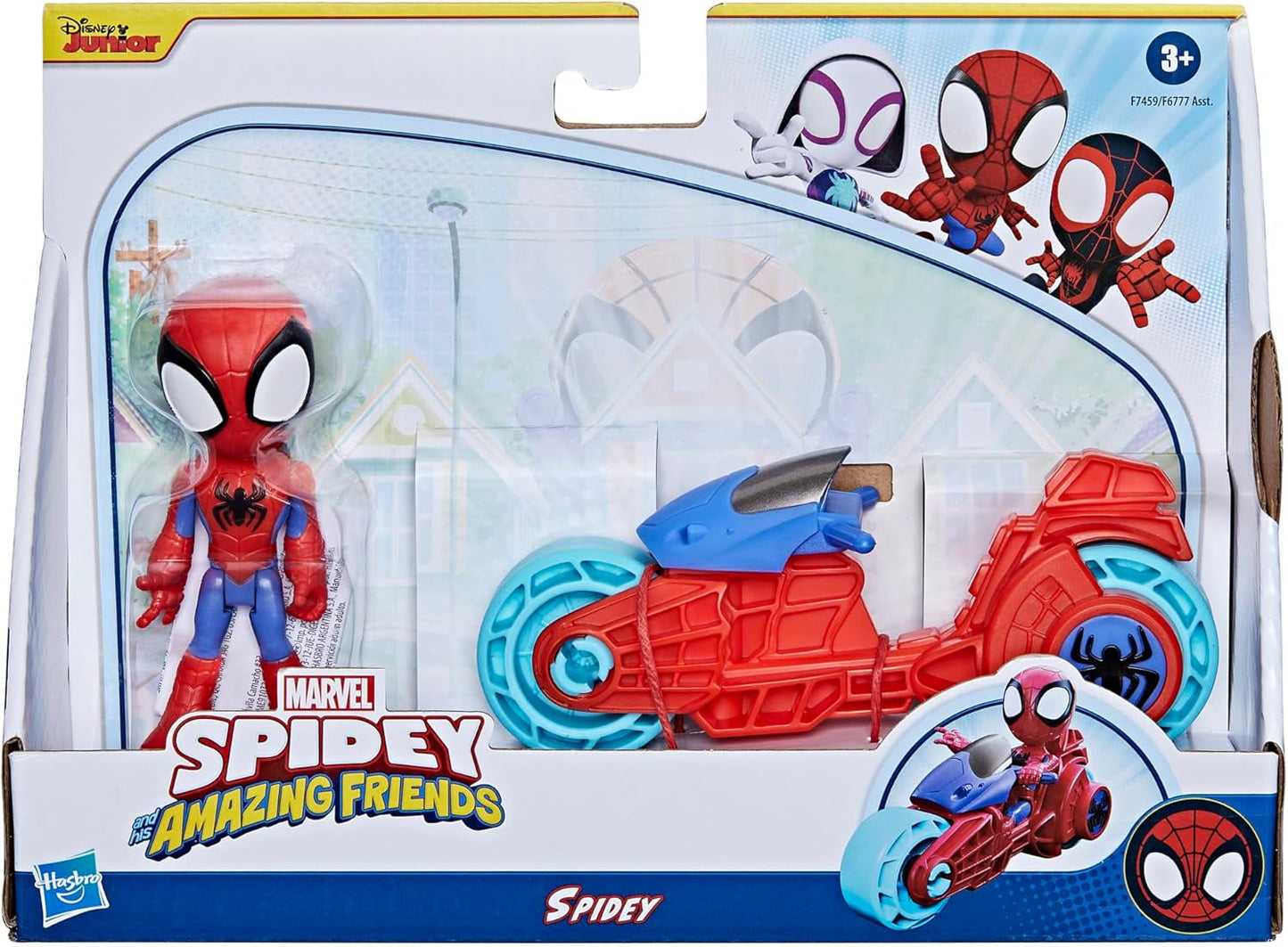 SPIDEY i JEGO NIESAMOWICI PRZYJACIELE Marvel Spidey Figurka motocykla dla chłopców i dziewcząt w wieku od 3 lat Figurki Naty Shop