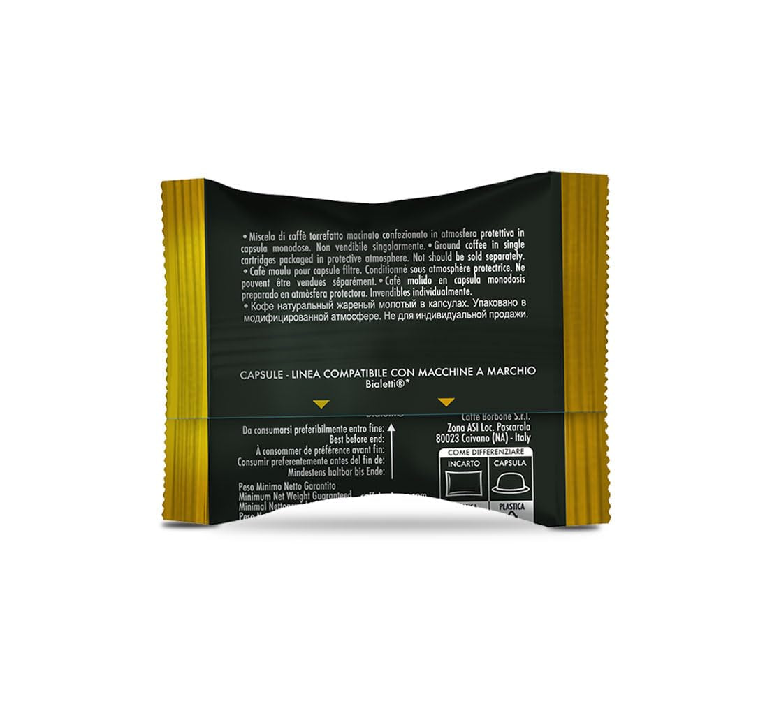 Caffè Borbone Gold-Kaffeemischung - 50 Kapseln - Kompatybilny z Kaffeemaschinen der Marke Bialetti®*