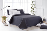 Todocama Fine Boutique narzuta z wzorem piqué, na wiosnę, lato, jesień i zimę, 100% super miękka mikrofibra, wielofunkcyjny koc, 140/150/160-250 X 260 cm, jasnoszary Łóżka i koce Besuche den Todocama-Store Ciemnoszary 200 X 260 cm