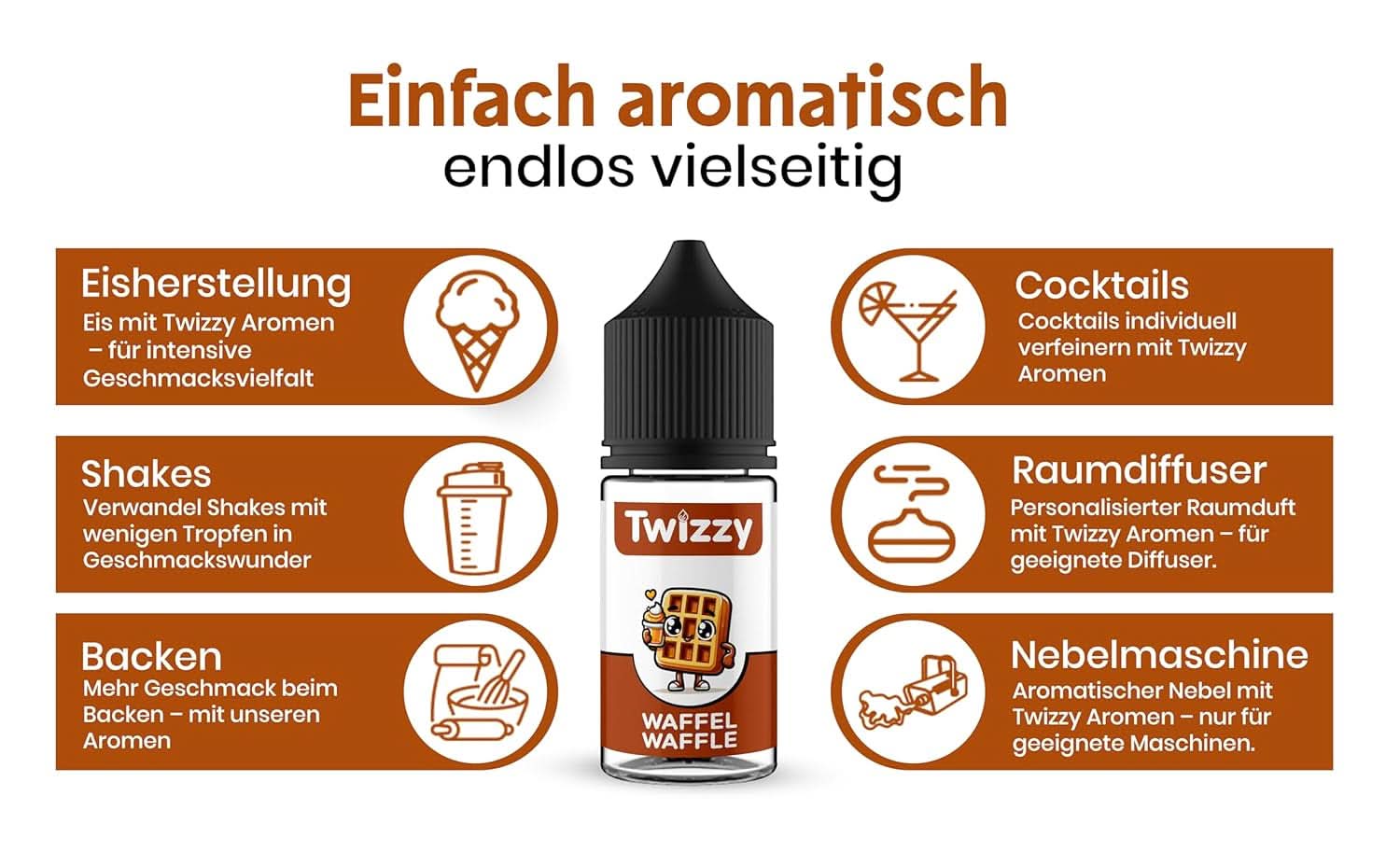 Aromat spożywczy Twizzy Waffle - 30 ml - Intensywny aromat - Idealny do wypieków Arome Naty Shop