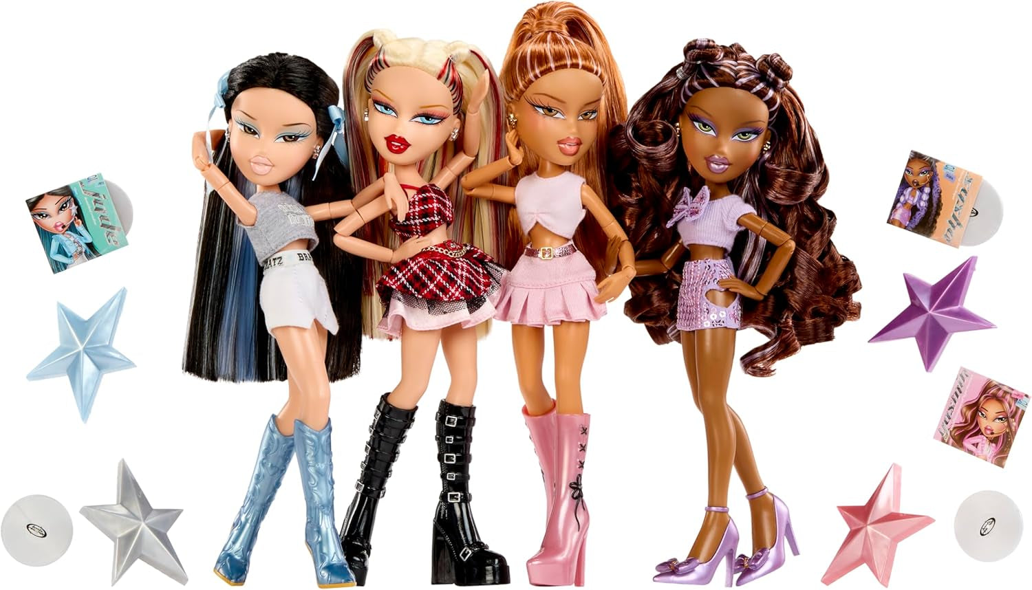 BRATZ Pop Starz Yasmin – modna lalka z kolekcjonerskim urokiem, strojem i akcesoriami muzycznymi