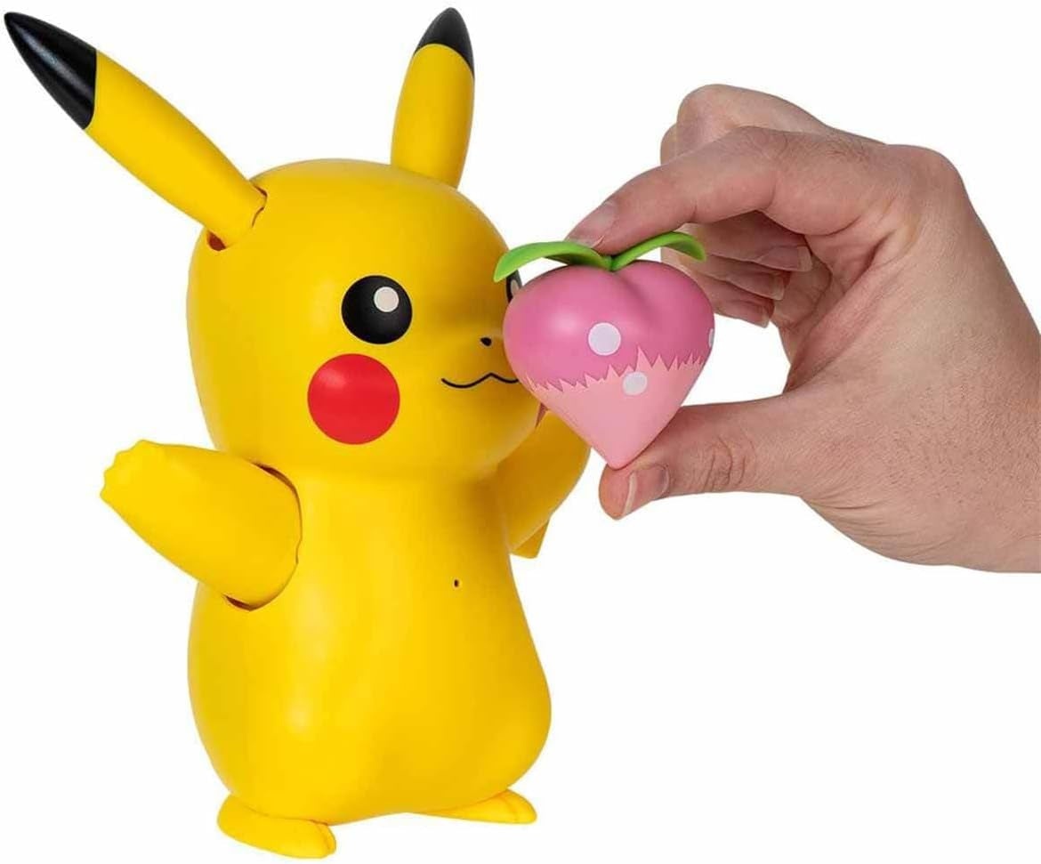 Pokémon PKW3330 - Deluxe My Partner Pikachu, oficjalny Pikachu ze światłem, dźwiękiem i ruchem Figurki Naty Shop