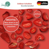 '- 150 g 100% naturalnych i czystych truskawek liofilizowanych - Truskawki suszone w plasterkach - Owoce suszone liofilizowane bez dodatku cukru - Niesłodzone chipsy truskawkowe Produkty suszone Naty Shop