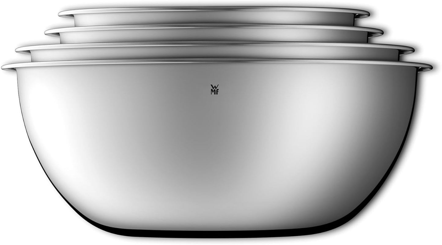 Zestaw WMF Ceramill Oakwood Cromargan, młynek elektryczny i zestaw misek Gourmet For The Kitchen 4 sztuki Młynki i krajalnice Naty Shop