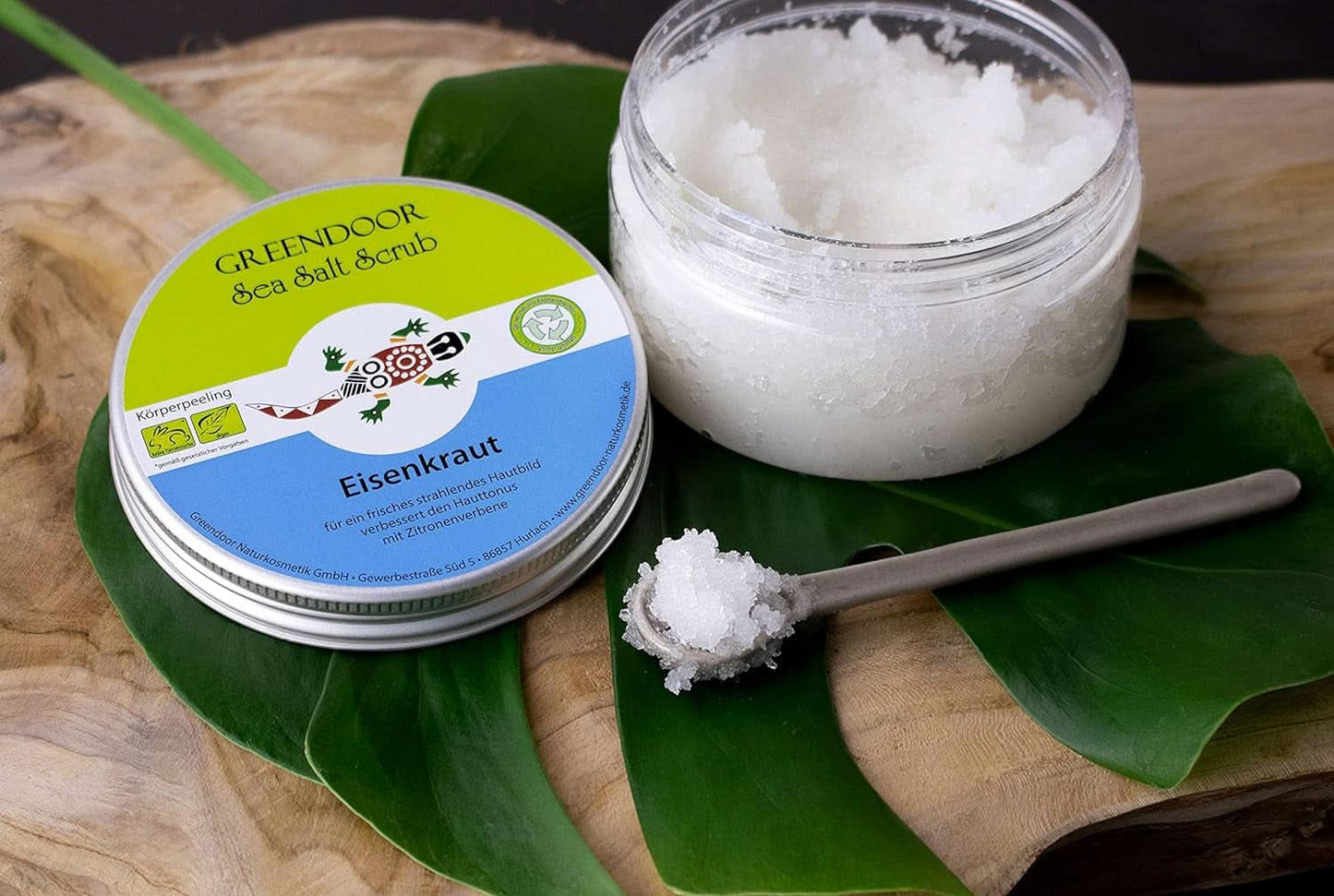 GREENDOOR Peeling do ciała, wegański, o zapachu cytryny, 280 g Kosmetyki i Uroda Naty Shop