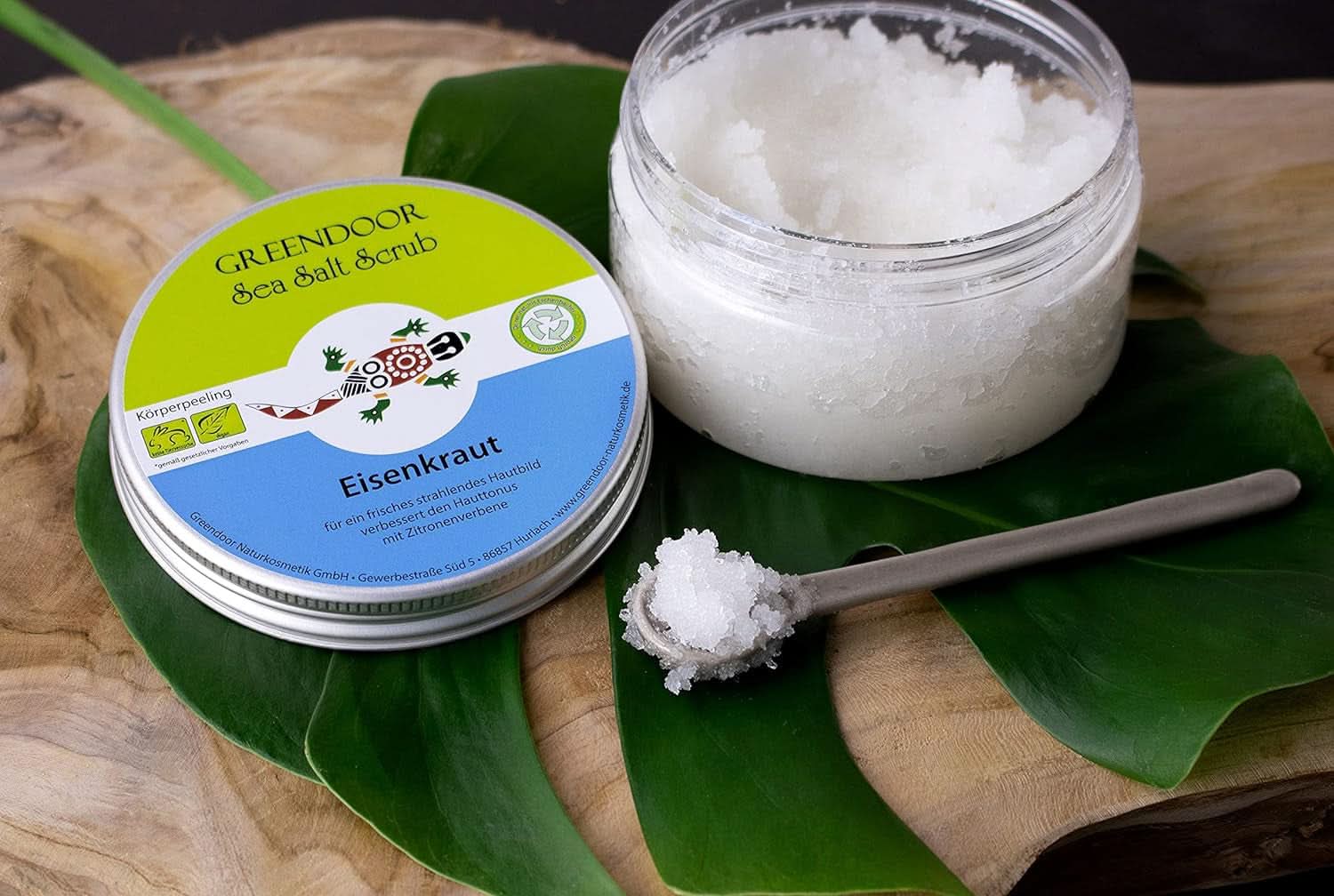 GREENDOOR Peeling do ciała, wegański, o zapachu cytryny, 280 g Kosmetyki i Uroda Naty Shop