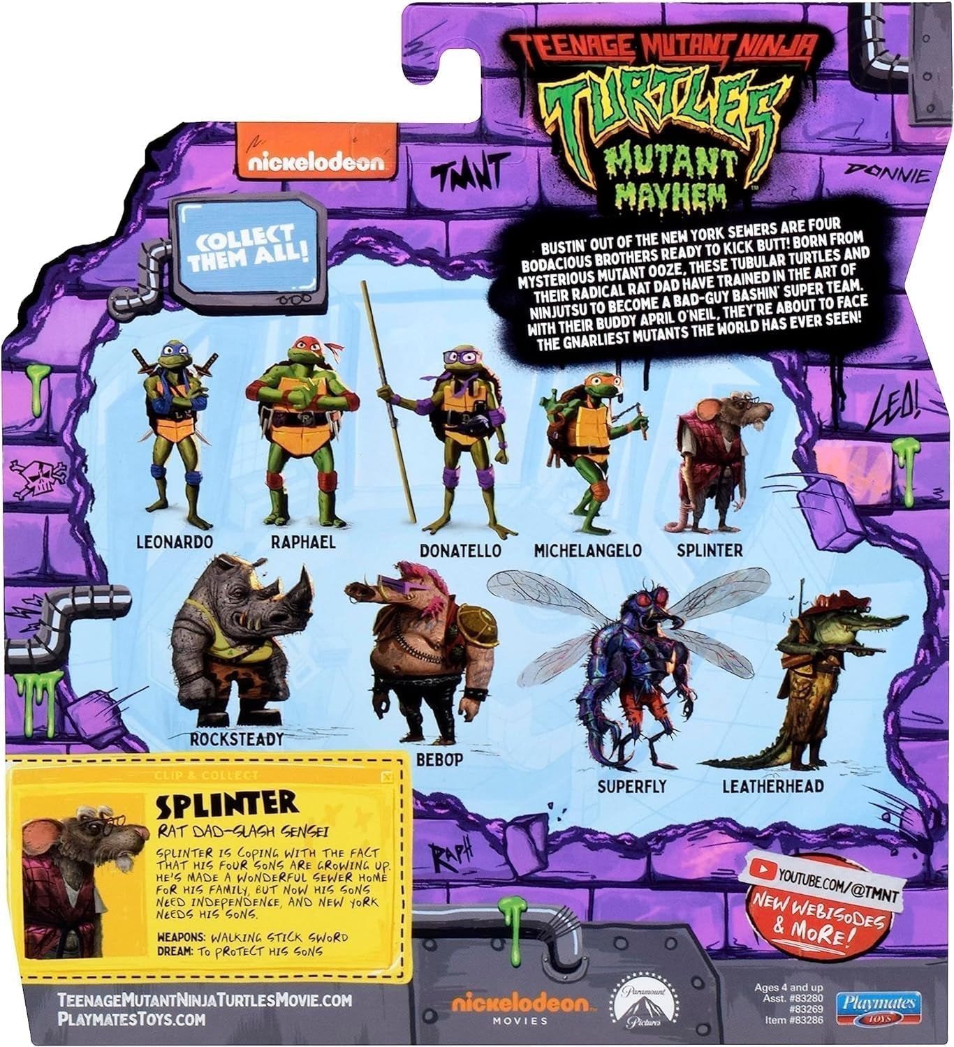 TEENAGE MUTANT NINJA Turtles - Splinter Podstawowa figurka Figurki Naty Shop