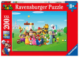 Puzzle dla dzieci 100 elementów XXL - Nintendo Super Mario Fun Puzzle Naty Shop Pojedynczy Zabawny, Przyjazny dla dzieci