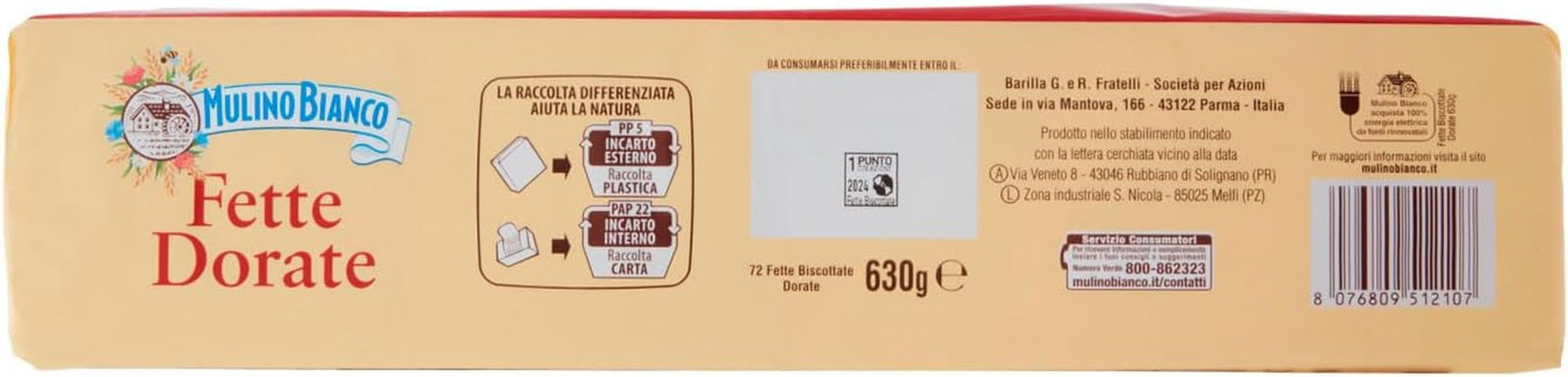 , Tłusty Biscotta Golden - 630 gr