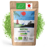 ORIGEENS BIO MATCHA CEREMONIAL GRADE „SHIKA” - Organiczna japońska herbata z Shizuoki - Matcha Latte/Usucha - 30g torebka uzupełniająca - Ceremonial Grade Organiczna zielona herbata Matcha w proszku