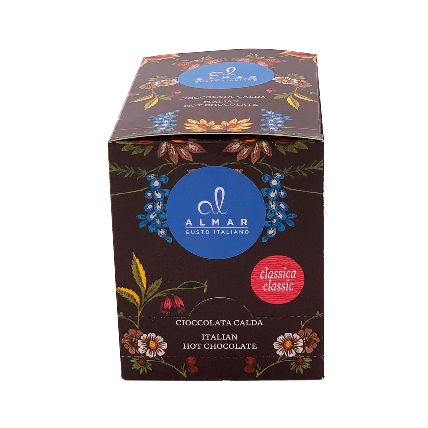 Włoska gorąca czekolada Cortina CLASSIC o smaku - (15 X 30 g) Pojedyncza porcja, koperta, 450 g Kakao i gorąca czekolada Naty Shop