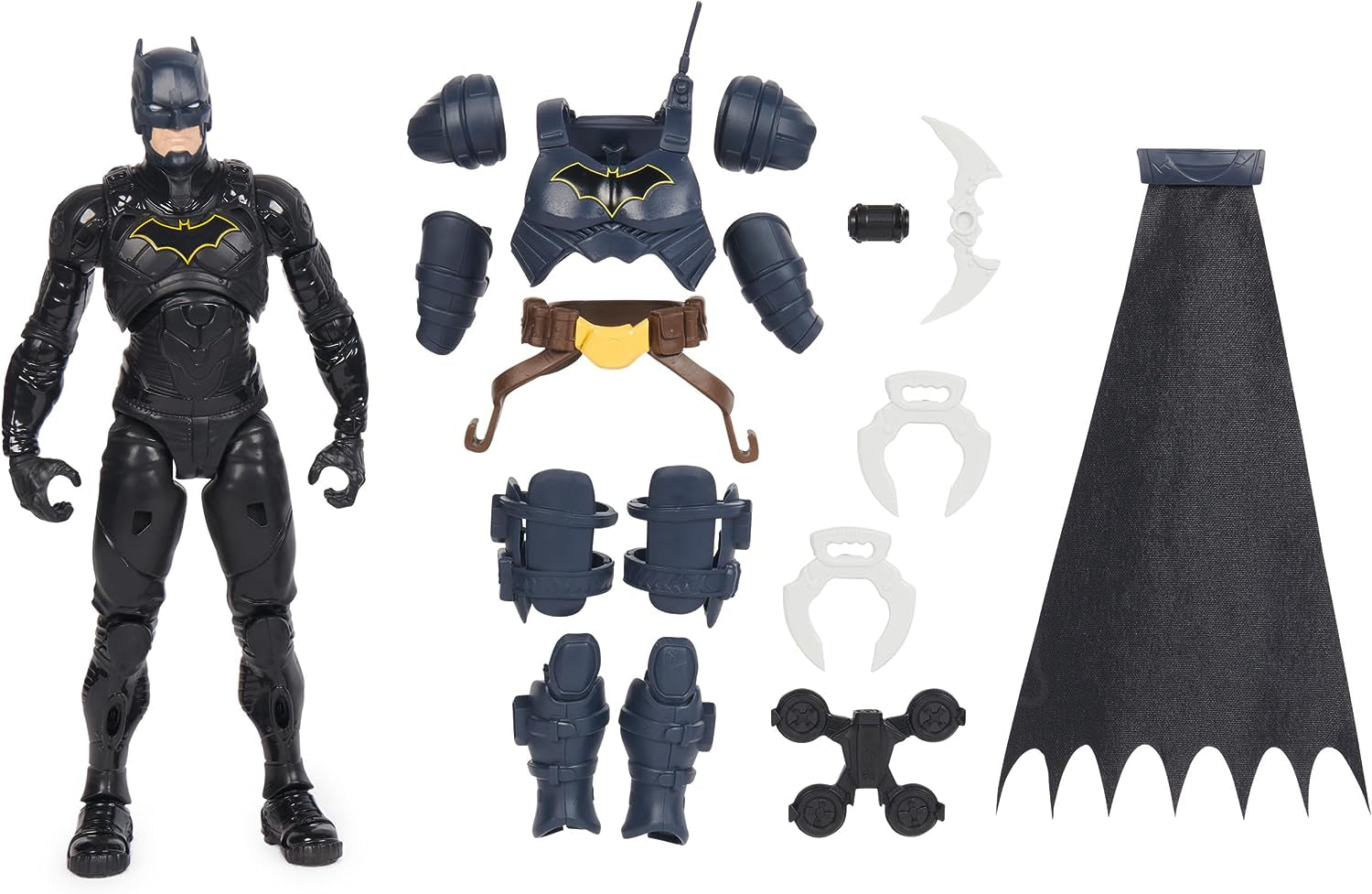 Figurka DC Batman Adventures, 30 cm - z 16 elementami wyposażenia, w pełni ruchoma, zapewniająca ekscytujące przygody i pełne akcji akrobacje, zabawka dla dzieci od 3 lat i więcej Figurki Naty Shop