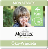 Organiczne pieluszki Pure & Nature Rozmiar 6 XL (17-28kg) Pudełko miesięczne 84 pieluszki organiczne