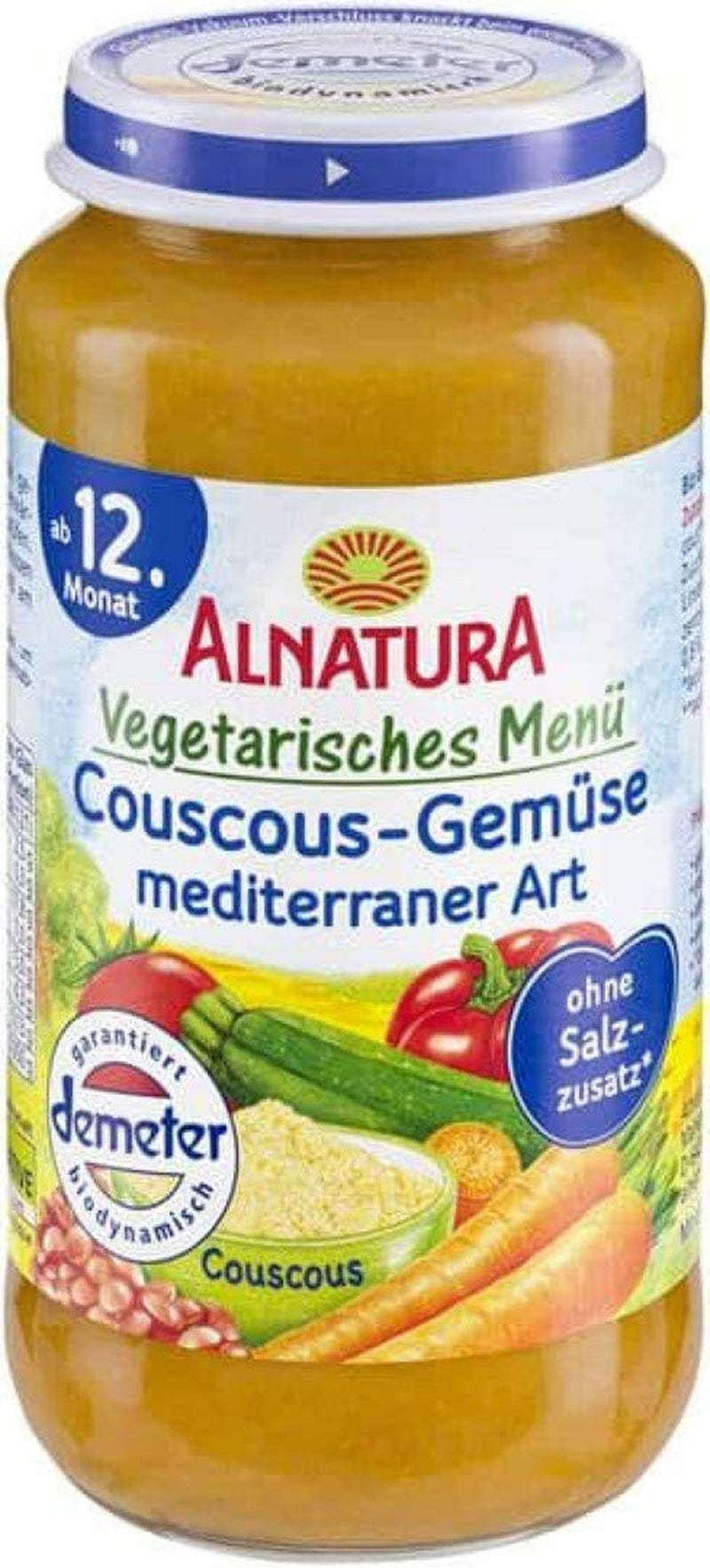 Menu wegetariańskie: Kuskus i warzywa, styl śródziemnomorski, 1 x 250 g