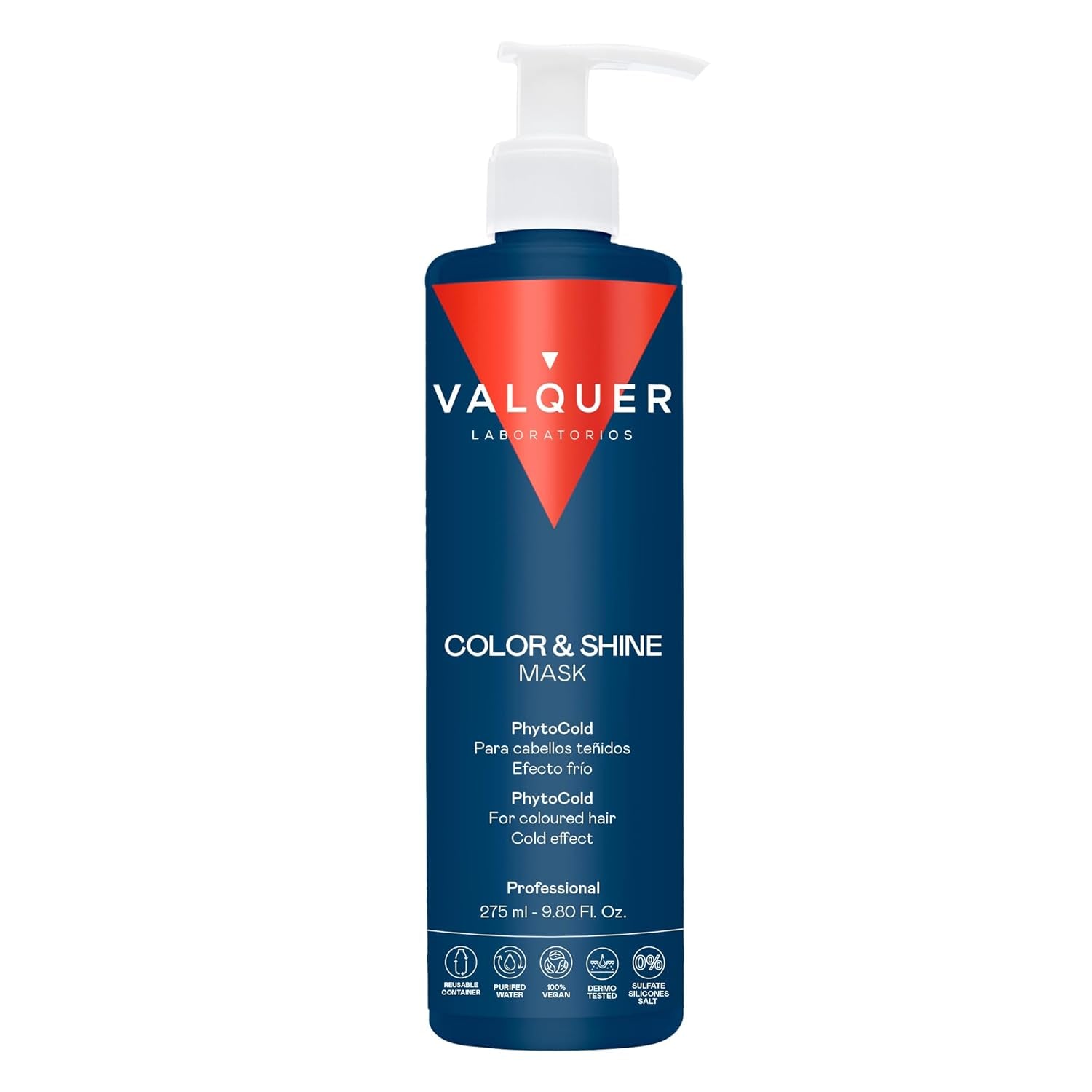 Valquer Profesional Ice Hair Mask Color and Shine - Do włosów farbowanych, 1000 ml Naty Shop Maska do włosów 300 ml (1 opakowanie) Bezzapachowy