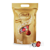 Klasyczny asortyment kulek czekoladowych Lindt LINDOR | ok. 80 kulek czekolady (mleczna, biała, gorzka 60%, orzechowa) | Opakowanie zbiorcze, 1 kg