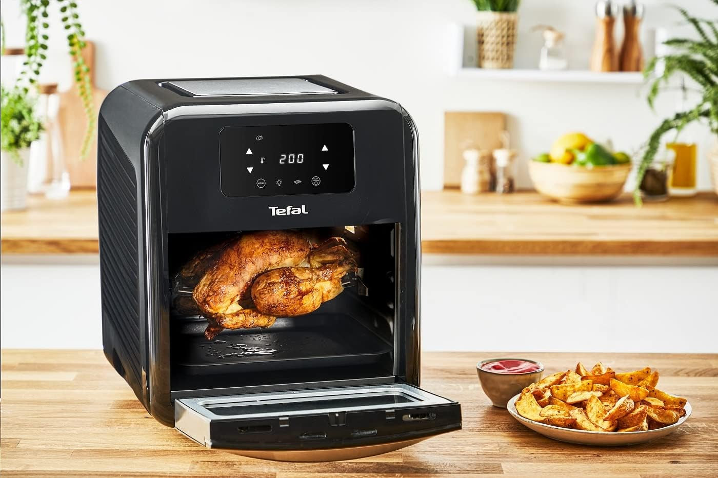Tefal Easy Fry Oven & Grill Frytownica 9 w 1 na gorące powietrze, 11 l Na 6 porcji, 7 akcesoriów, 8 programów, przepisy online Sprzęt AGD Naty Shop