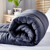 Pikolin Home - Dwustronna kołdra 300 G - Nordic dwukolorowe wypełnienie - Do łóżka 90 - wygodna, ciepła, oddychająca, granatowa, 140 X 200 cm Kołdry i kołdry Naty Shop