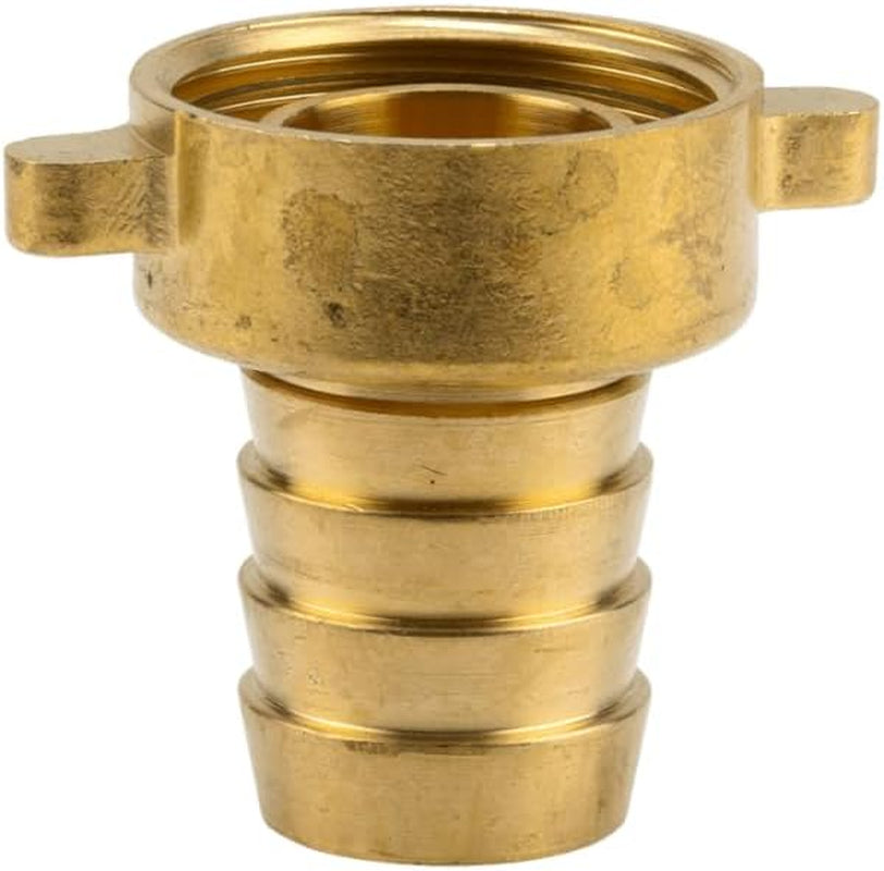 Gardena Mosiężna złączka do węża, 2-częściowa: wysokiej jakości mosiężna złączka, gwint 26,5 mm (G 3/4"), do węży 1/2" (13 mm) (7140-20)