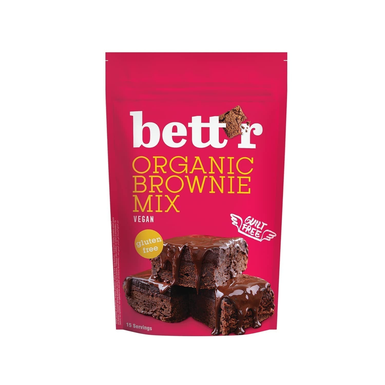 Bettr Organiczna mieszanka brownie - Bio, wegańskie i bezglutenowe ciasteczka Mit Reichhaltigem Kakaogeschmack - 400 g - 15 porcji Naty Shop Default Title