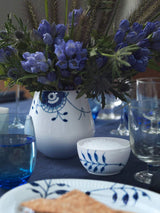 Niebiesko-biała porcelanowa mega popielniczka, 10 cl, ręcznie malowana, 1017342