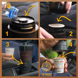 Handpresso - Handcoffee Auto 21000 | Samochodowy ekspres do kawy 12 V - 12-woltowy ekspres do kawy do samochodów | Ekspres do kawy Senseo Pad do samochodu - podróżny ekspres do kawy 12 V | Ekspres 12 V do samochodów kempingowych