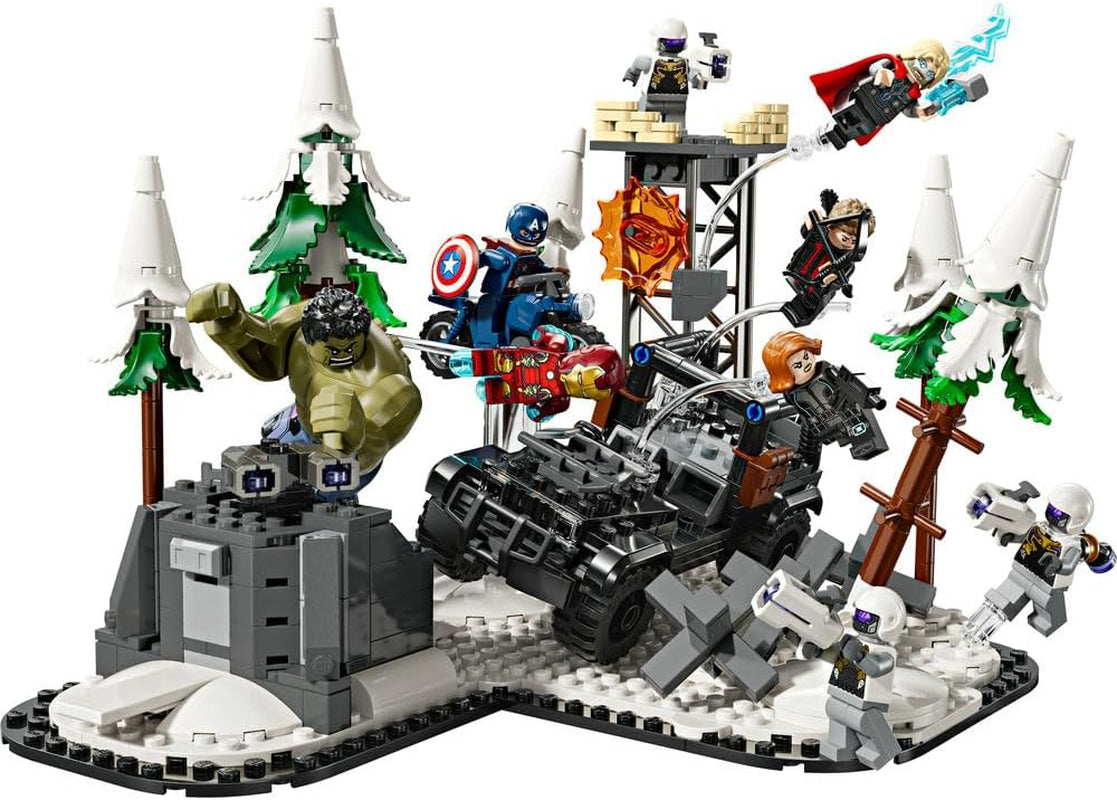 LEGO Marvel Avengers Assemble: Age of Ultron, zestaw do budowania i zabawy z 8 minifigurkami superbohaterów, takich jak Thor, Hulk i Iron Man, zabawka do budowania dla chłopców i dziewcząt, zestaw przygodowy 76291 Zestawy do budowania Kup w sklepie LEGO