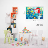 Lisciani - DISNEY Puzzle Ariel - Odtwórz i pokoloruj sceny ze swoich ulubionych pudełek - od 7 lat - DUŻE PUZZLE zawierające 250 elementów - zachęcają do zręczności Puzzle Naty Shop