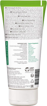 WELEDA Organic Refresh Żel pod prysznic Wegański, unisex żel pod prysznic, smak cytrynowo-pomarańczowy, 200 ml Naty Shop