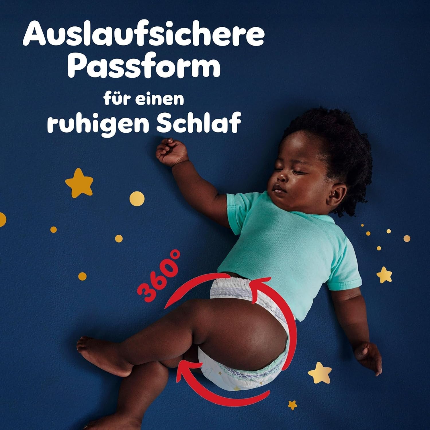 Pampers Night Pants rozmiar 6, 138 sztuk, 13kg-19kg, zapewniają dodatkową ochronę przez całą noc.