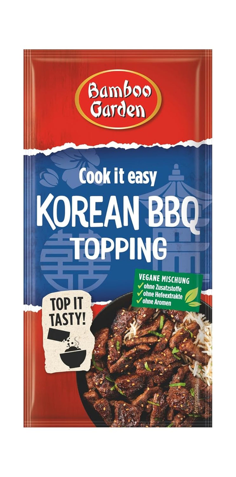 Ogród Bambusowy - Koreański Posypka Do Grilla | Gewürztopping zum Verfeinern von Koreanischen Grillgerichten | Wegańskie, naturalne składniki | 15 g w torebce