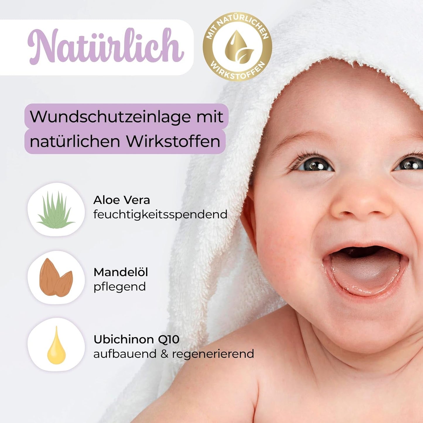 Millis Zaubertücher bei Windedermatitis Baby, Bekannt aus „Die Höhle der Löwen”, 25 Tücher (1 x 25er) z Aloe Vera, Mandelöl i Q10 - Pflegt, Schützt i dient als Wundschutz bei gereizter Haut