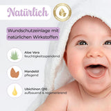 Millis Zaubertücher bei Windedermatitis Baby, Bekannt aus „Die Höhle der Löwen”, 25 Tücher (1 x 25er) z Aloe Vera, Mandelöl i Q10 - Pflegt, Schützt i dient als Wundschutz bei gereizter Haut