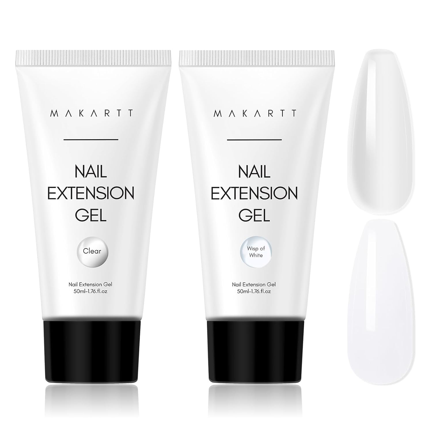 Makartt Poly Nail Extension Gel - 50 ML Extension Builder Akrylowy Poly Nägel Aufbaugel Extender Gel Für Gelnägel Für Nagelverlängerung, Nagelstärkung, Dekoracja paznokci (przezroczysty)