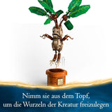 LEGO Harry Potter Magiczna Eliksir Roślina: Mandragora, zabawka z rośliną doniczkową, magiczny prezent dla dziewcząt, chłopców i wszystkich fanów, pomysłowy zestaw zabaw dla dzieci, dekoracja domu 76433 Zestawy do budowania Besuche den LEGO-Store