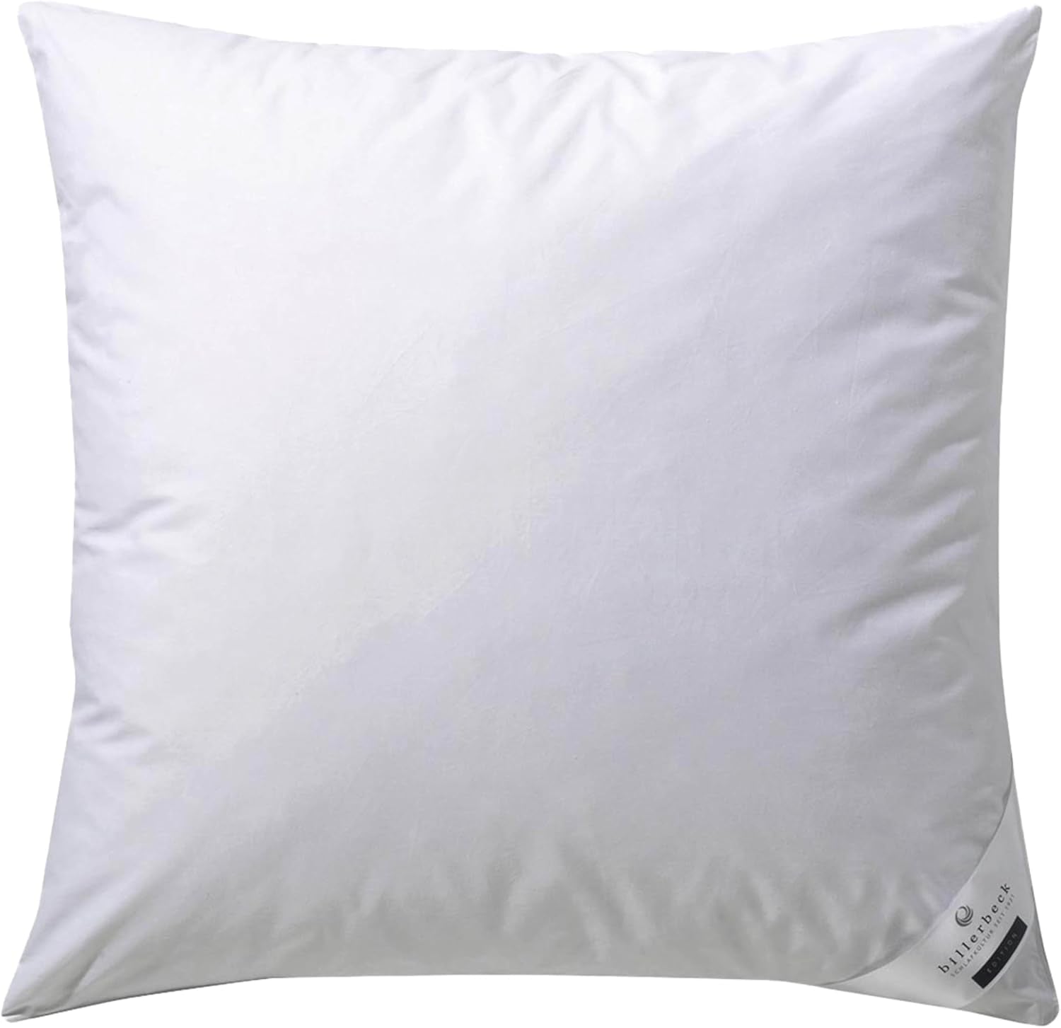 Poduszka puchowa Billerbeck Martina - Poduszka w 80 x 80 cm - Poduszka z mocnym podparciem - Puch gęsi 15% i pierze 85% Naty Shop standardowe poduszki 80 x 80 cm