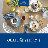 Villeroy & Boch - Zestaw śniadaniowy „Przebudzenie wiosny” dla 2 osób, 6 sztuk, Zestaw naczyń wielkanocnych, Śniadanie, Wielkanoc, Serwis kawowy, Wiosenna zastawa stołowa, Porcelana