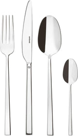 Sambonet 52562-N2 Rock ze stali nierdzewnej - Zestaw sztućców monoblok ze stali nierdzewnej 18/10 Kitchen Naty Shop Set 6 osób - 24 sztuki