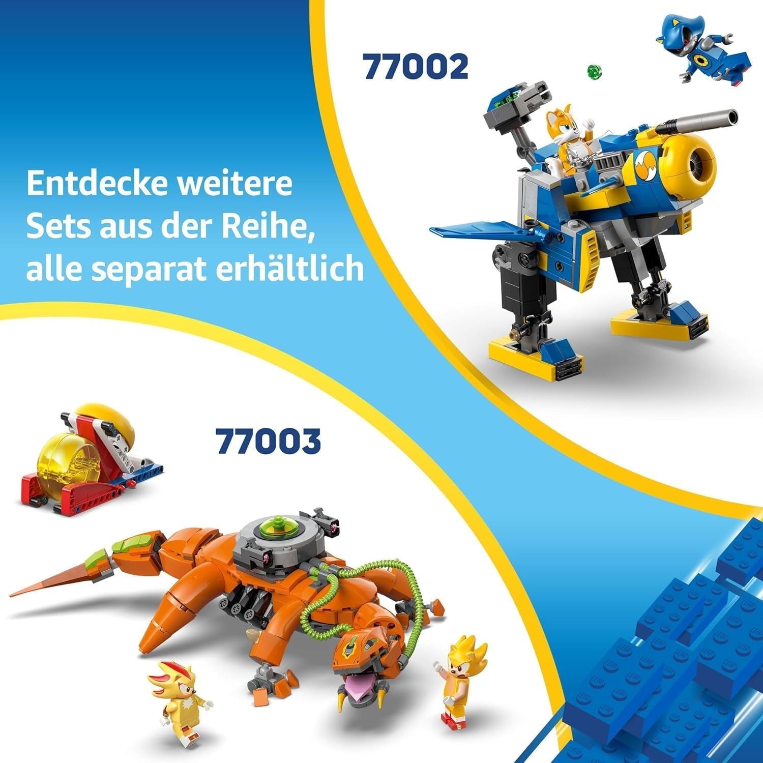 LEGO Sonic the Hedgehog Sonics Pojedynek przy ognisku Zabawka dla dzieci i fanów gier wideo Zestaw do budowania dla chłopców i dziewcząt Zestaw przygodowy dla 7-latków Kolekcjonerski 77001 Zestawy do budowania Beuche den LEGO-Store