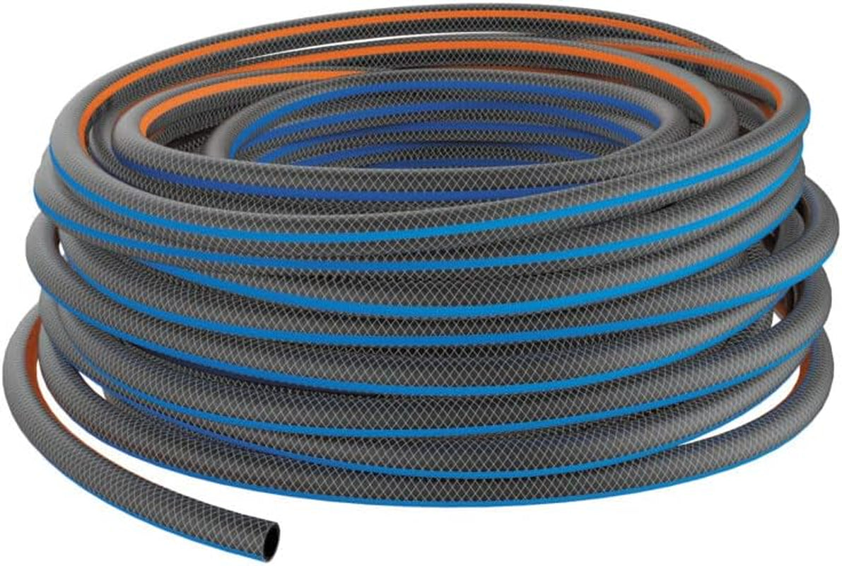 Wąż do wody Fiskars L, ochrona przed promieniowaniem UV, testowany ciśnieniowo, poziom sztywności skrętnej 4 (z 5), 30 m, Ø 1,3 cm (1/2"), 4,2 kg, czarny/pomarańczowy/niebieski, 1027105