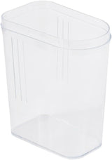 Pojemnik do nalewania keeeper na suche zapasy, płynna regulacja pokrywy dozującej, plastik, 500 ml, 8 x 4,5 x 15 cm, Paola, biały Pudełka do przechowywania żywności Naty Shop