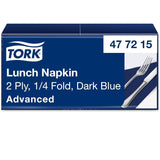Tork 477840 Limonkowe serwetki obiadowe / 2-warstwowe serwetki do małych posiłków lub przekąsek / Zaawansowana jakość / 10 X 200 (2000) serwetki papierowe / 32,6 X 33 cm (dł. x szer.) / złożenie na 1/4